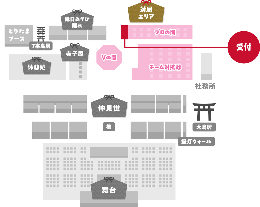 プロの間マップ